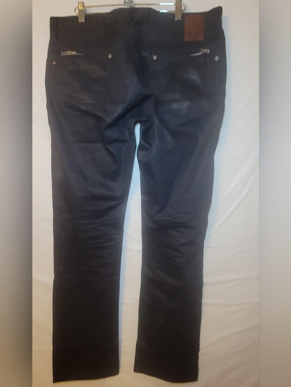 Guess Men's Straight Jeans in Black with Zip Pocket Detail - Picture 3 of 8